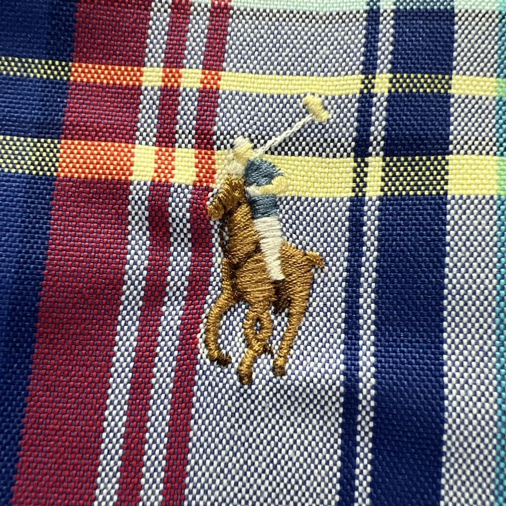 Polo Ralph Lauren Men's Shirt Size XL Classic Fit Multi Plaid Flesh Pony B34‎